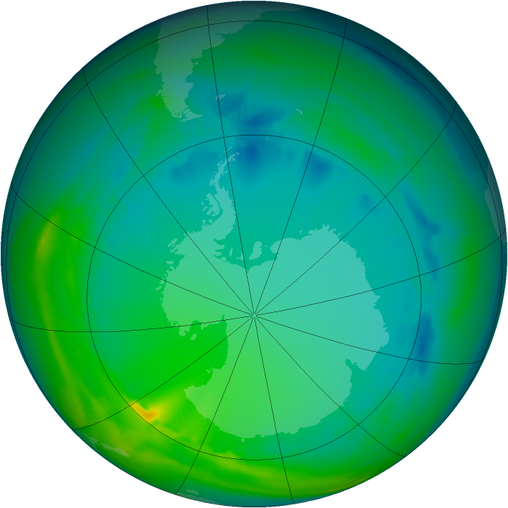 Ozone Map 2005-07-20